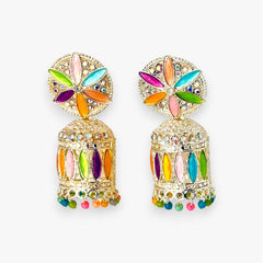 Multicolor Jhumka Earrings