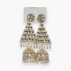 Pyramid Statement Jhumka Earrings