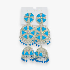 Geometric Jhumka Earrings