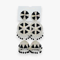 Geometric Jhumka Earrings