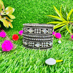 3 Pieces Exclusive Antique Style Bangle Set for Girls