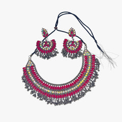 Tribal Choker Necklace with Earrings