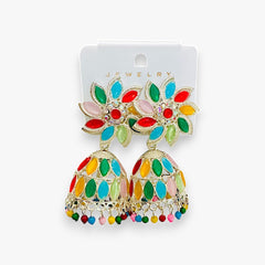 Stylish Floral Jhumka Earring